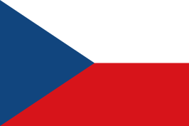 Flagge von Czechia (Czech Republic)