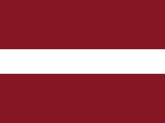 Flagge von Latvia