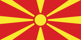 Flagge von North Macedonia