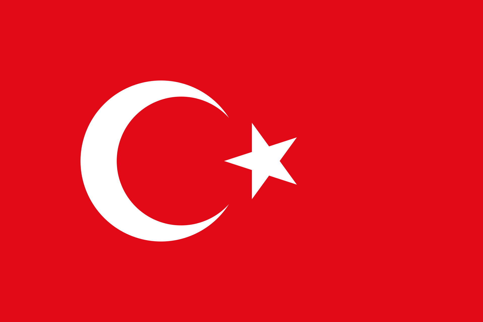 Flagge von Turkey
